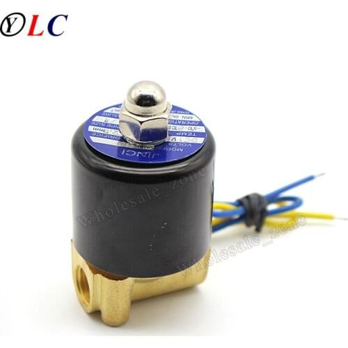 New AC 220V Electric Solenoid Valve 1/4" for Air Water Gas Diesel
