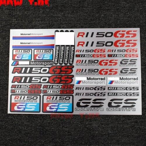 New Motorcycle Stickers Body Reflective Waterproof Body Fuel Tank Logo Sticker Kit Set for BMW R1150GS R1150 Gs Sign Decal