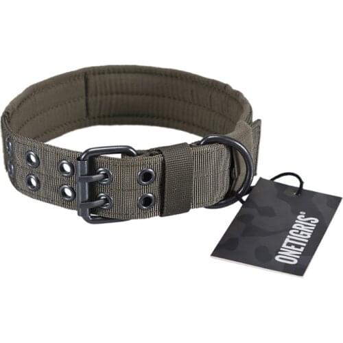 OneTigris Military Tactical Pet Dog Collar Camouflage Hunting Airsoft Paintball Training Gear Adjustable Dog Collar