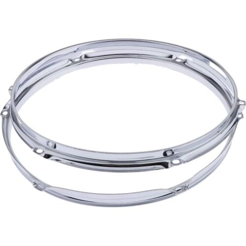 Pair Die-cast 6-lug Snare Drum Hoop - Batter Side - Zinc Alloy - 13 inch 1.5mm