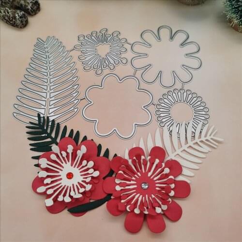 Flower Cutting Dies new 2021 Scrapbooking For Paper Making Crochet Embossing Stamps Frame Card Craft Die Set