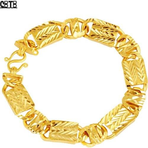 Factory Direct Wholesale Fashion Double Head Live Buckle Jewelry Bracelet Mens Gold Car Flower Bracelet Gift Accessories