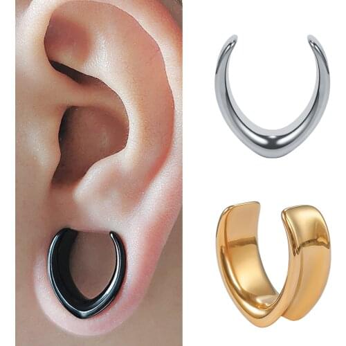 KUBOOZ New Arrival Notch Ear Plugs Tunnels Piercing Body Jewelry Earrings Puncher Charming Accessories Reamer 2PCS
