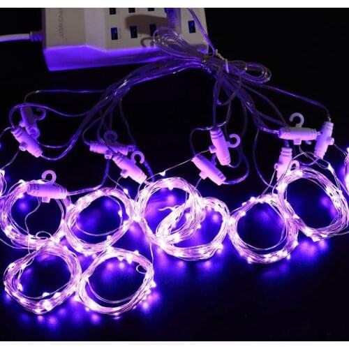 8 Modes USB LED DIY Home Party Wedding Patio Decor Fairy Lights Twinkle String Copper Wire Light Curtain Backdrop Xmas