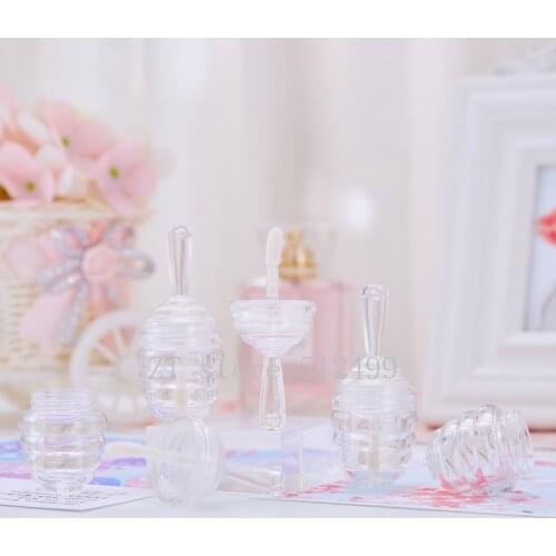 9ml Honeycomb Lip Gloss Tube Clear Lipgloss Tube Container DIY Empty Lipstick Bottle Lip Gloss Transparent Refillable Bottle
