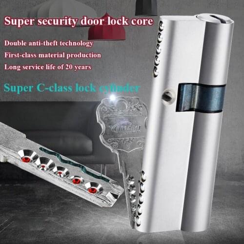 Entrance Europe stander 65 70 80 90 95 100 105 110mm Lock Cylinder Anti-Theft Pure Brass Gate Door Lock Handle Bedroom Extended