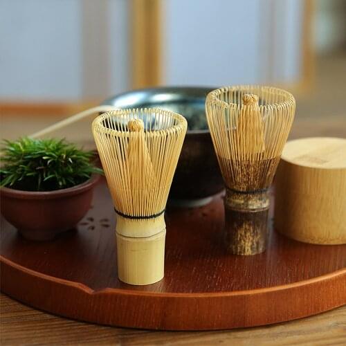 Japanese Matcha Tools Stirring Brush Tea Spoon Mini Tea Storage Box Natural Bamboo Tea Accessories For Home Teahouse