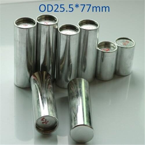 100 Pieces OD25.5*77mm Dental Materials Aluminum Cartridge Tube Valplast Acrylic Flexible Resin K1/K2/K3