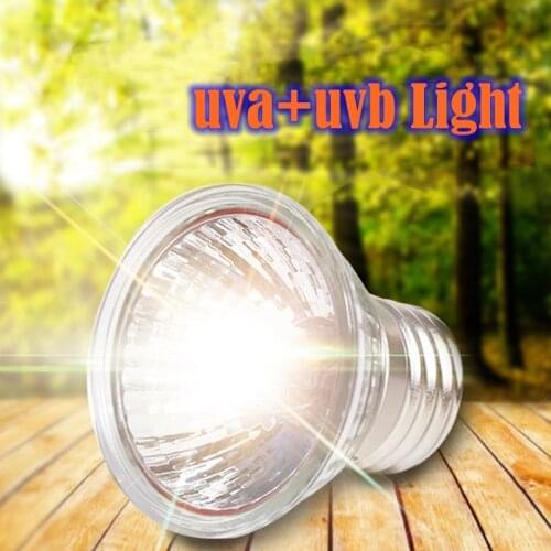 25/50/75W UVA+UVB Light Reptilian Lamp Turtle Basking UV Heating Lamp Amphibians Lizards Temperature Controller
