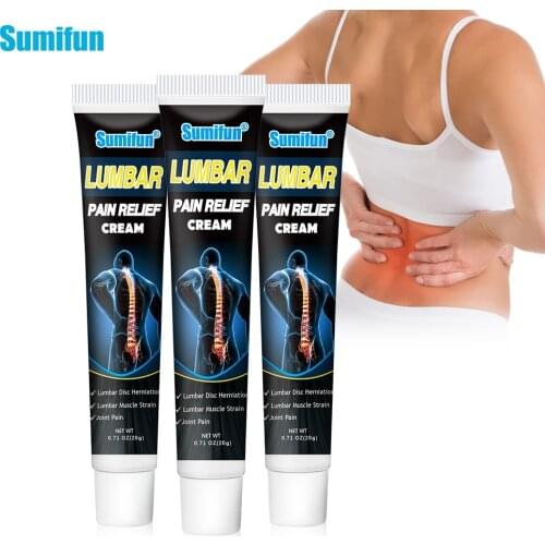 Sumifun 3pcs Lumbar Spine Pain Relief Ointment Analgesic Balm Arthritis Back Pain Relief Cream Rheumatism Muscle Sprain Ointment