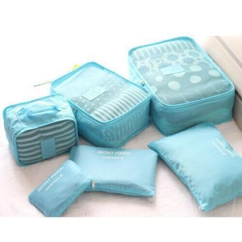 6Pcs Travel Storage Bag Waterproof Luggage Packing Organizer Suitcase Packing Cube