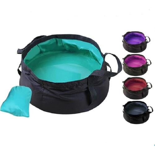 8.5L Ultra-Light Portable Outdoor Travel Foldable Camping Washbasin Portable Basin Bucket Bowl Sink Washing Bag Water Bucket