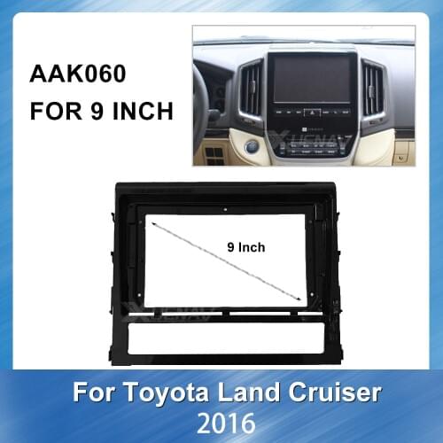 9inch GPS Navigation Stereo Panel Dash Mount Trim Installation Kit Frame For TOYOTA LAND CRUISER2016 2din car radio Fascia frame