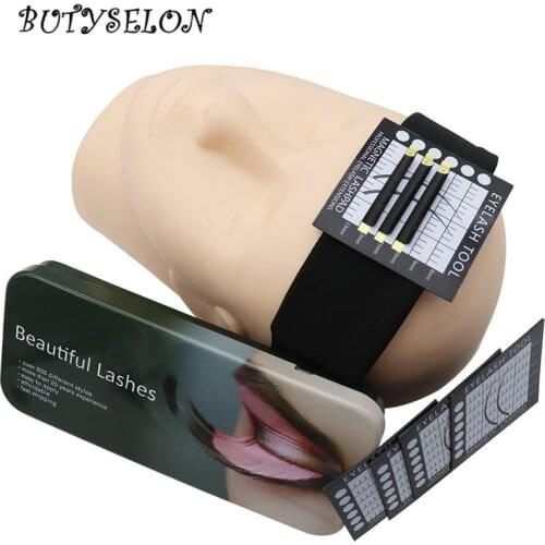 Magnetic Lash pad grafting eyelash Headband Headsacrf forehead towel pad eyelash tablet makeup tool for Lash Extension Supplies