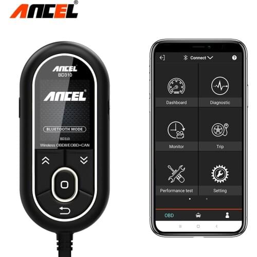 ANCEL BD310 OBD2 Automotive Scanner OBDII Diagnosis HUD Digital Meter Wireless Car Diagnostic Tools Free Update OBD2 Scan Tools