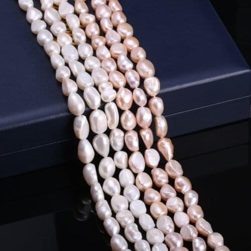 100% Natural pearl Beaded irregular shape Freshwater Pearls Beads for Jewelry Making DIY Bracelet Necklace Accessories 10mm-11mm