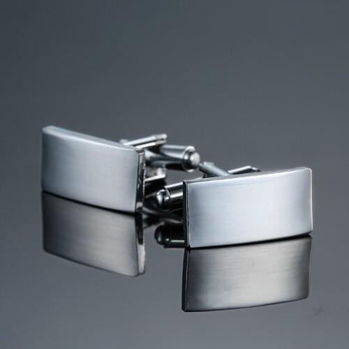 C-MAN Fashion mens shirts Cufflinks white laser metal Cufflinks French business suit shirt accessories