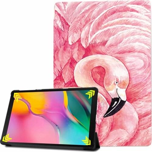 Flamingo print case for samsung galaxy tab A 10.1 2019 SM-T510 SM-T515 tablet cover stand protective shell+screeen protector