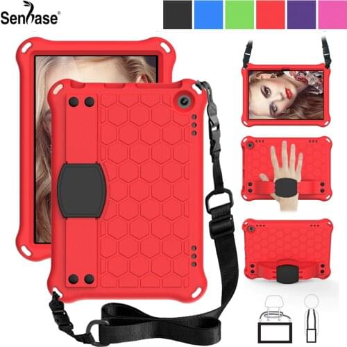 For Amazon Fire HD 8 Plus 8.0 inch 2020 Case EVA Kids Safe Foam Shockproof Shoulder Hand Strap Stand Tablet Cover