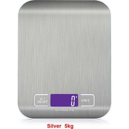 5/10kg Digital kitchen scale rechargeable stainless steel electronic kitchen scale Household food baking kitchen scale