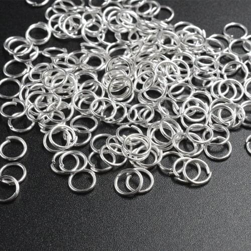 FLTMRH 200pcs/lot 0.9mm 5mm Jump Rings Single Loops Open Jump Rings & Split Rings For Jewelry Finding DIY