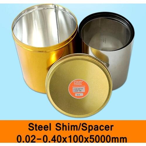 Stainless Steel Spacer Mold Mould Adjustable Strip Very Thin Shim Filler Feeler Leaf Thin Steel Sheet 150mm Wide 5m Length