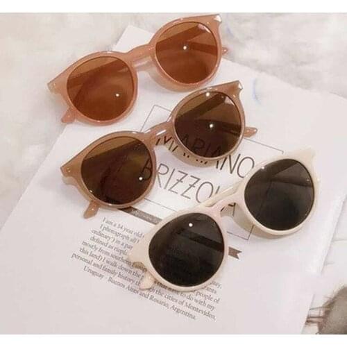 1 PCS Round Sunglasses Driver Goggles Women Brand Designer Vintage Small Sun Glasses Ladies Korean Style Shades Eyewear