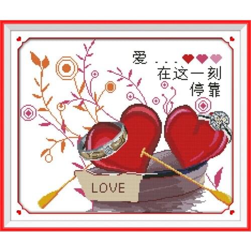 Love dock at this moment cross stitch kit print canvas stitching embroidery DIY handmade needlework