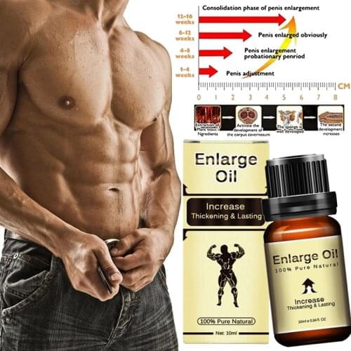 10ml Men Enhancement Massage Oil Sexual Desire Muscle Enhancement Improve Skin Elasticity Essential Oil for Men