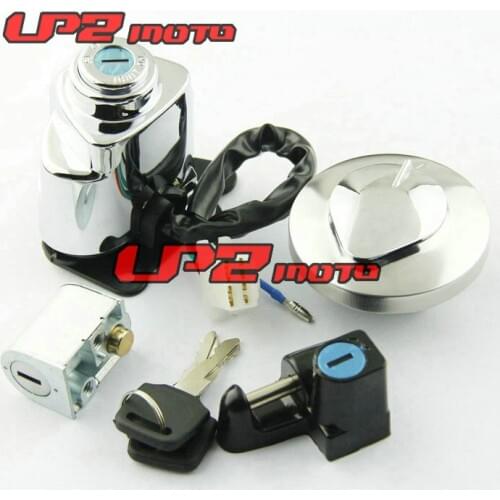 Motorcycle Lock Kits Ignition Switch Lock Tank Cap For Honda Steed400 VT600 1988-2008