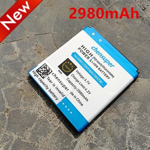 NEW 2980mAh BA900 Li-ion Phone Battery for Sony Ericsson TX LT29i / J ST26i / L S36h / C2104 / C2105