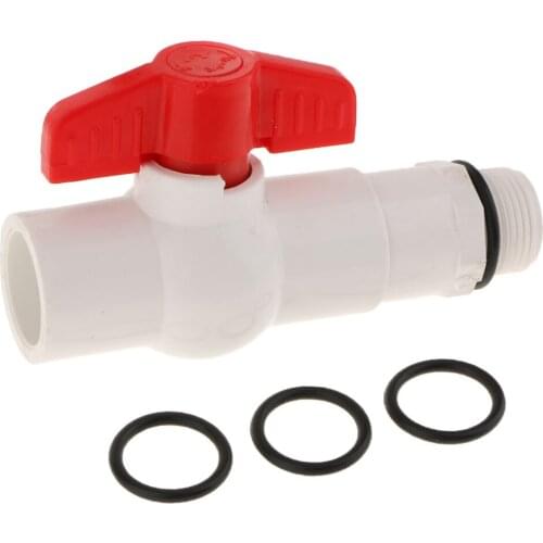 UPVC Plastic Drum Faucet with Gasket for Barrel Containers DN20 (3/4 inch) Connection, Straight Shape, 25mm Outlet