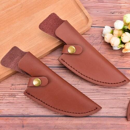 Hot 1pc 22cm Knife Sheath Leather Sheath With Waist Belt Buckle Pocket Multi-function Tool For Pocket Knife