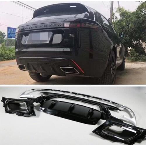 High quality ABS Mesh Grille Trim Racing Grills & Rear diffuser & Leaf plate tuyere Fits For Land Range Rover Star 2017 2018