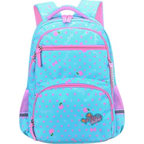 Suitable for grades 1-6 printing school bags for girls children orthopedics school backpack mochila infantil