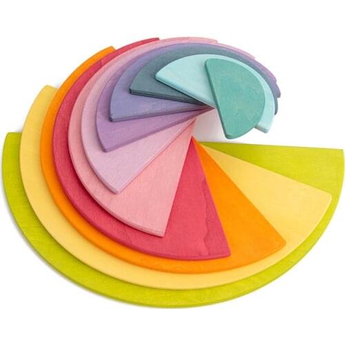 Rainbow Stacker Building Blocks Educational Baby Toys Puzzle Montessori Stacking Game Learning Toys Educational Toys