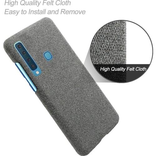 Cloth Cases For Samsung Galaxy A9 2018 Case Slim Retro Cloth Hard Phone Cover For Samsung Galaxy A9 A 9 2018 A920F A920 SM A920F