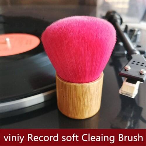 High Quality Wooden Handle Cleaning Soft Brush for Vinyl LP Player Accessories