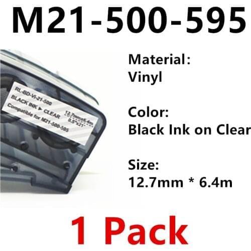 1 Pack Vinyl Outdoor Waterproof 0.25'' to 0.75'' 6.4M Cable Wire Marking Labs Fiber Label Tape Ribbon for BMP21 Plus BMP21 LAB