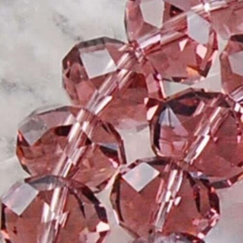 2015 new fashion jewelry Charming 200pcs Purple Crystal chalcedony Loose Beads 4*6MM Wholesale and retail