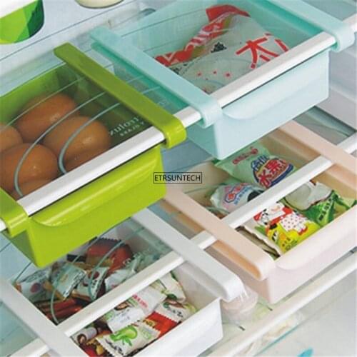 30pcs Adjustable Fridge Organizer Drawer Basket Refrigerator Pull-out Drawers Fresh Spacer Layer Storage Rack