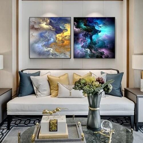 Abstract Wall Art Canvas Pictures Posters And Prints Mysterious Cloud Wall Decor Canvas Prints For Living Room Wall Cuadros