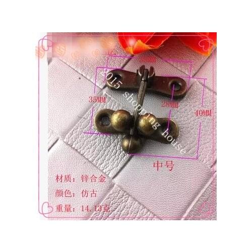 Lock accessories bronze gift box buckle bags accessories buckle antique DIY supplies