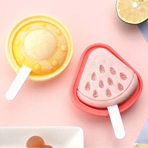 DIY Ice Cream Mold Home Summer HomemadeSoft Bottom Silicone Ice Cream Model Ice Box Fruit Popsicle Mold