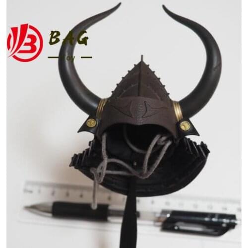 1/6 of the Action Figures Model POPTOYS EX031 Japanese samurai the last samurai Weishi Helmet Horn metal
