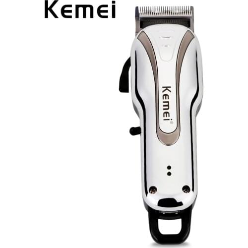 Kemei-1992 Powerful Electric Clipper Rechargeable Hair Trimmer Low Noise Hair Clipper Wireless Trimmer Pet Hair Cutting Machine