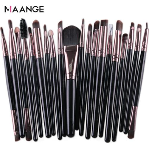 MAANGE 3/20 Pcs Makeup Brush Set Pro Eyeshadow Blending Foundation Powder Eyebrow Brush Double Head Brush Beauty Make Up Kits