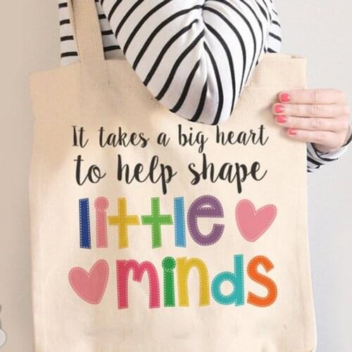 Special Thank You Gift Teacher tote canvas Book Pencil Bag graduation new year Christmas back to school Teachers' Day decoration