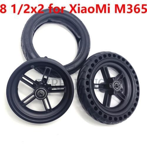 8.5 Inch for Xiaomi Mijia M365 Electric Scooter Rear Wheel Inner Tube Outer Tires 8 1/2x2 Solid Tyres Pneumatic Wheel Rims