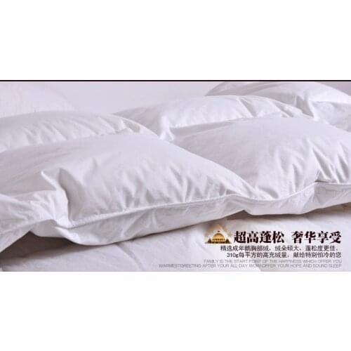 AU double size 180*200 cm duvet filled Goose feather & down 19 oz tog value 4.5 for summer 150 gsm factory price wholesale
